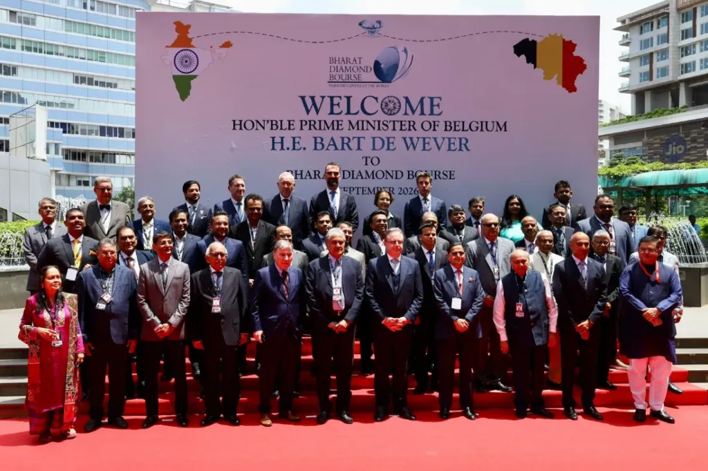 Belgian PM Bart De Wever Makes Historic First Visit to Bharat Diamond Bourse